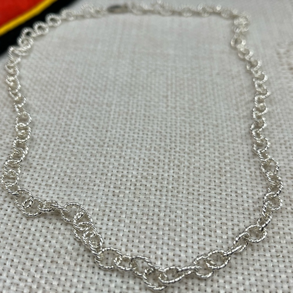 Vintage Piercing Pagoda 925 Sterling Silver 16” Necklace - Picture 13 of 16